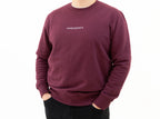 simple. sweatshirt. snug. zinfandel.