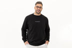simple. sweatshirt. snug. black.