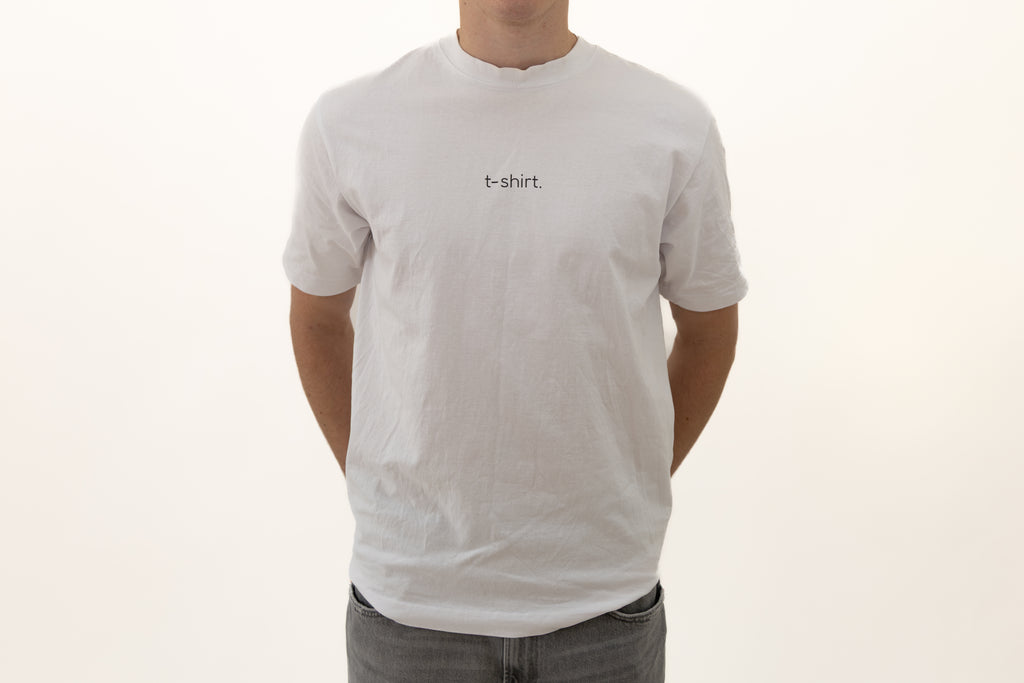 simple. t-shirt. white.