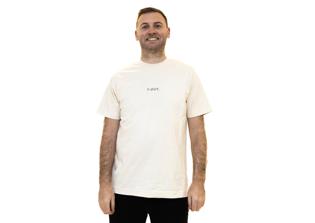 simple. t-shirt. natural-raw.
