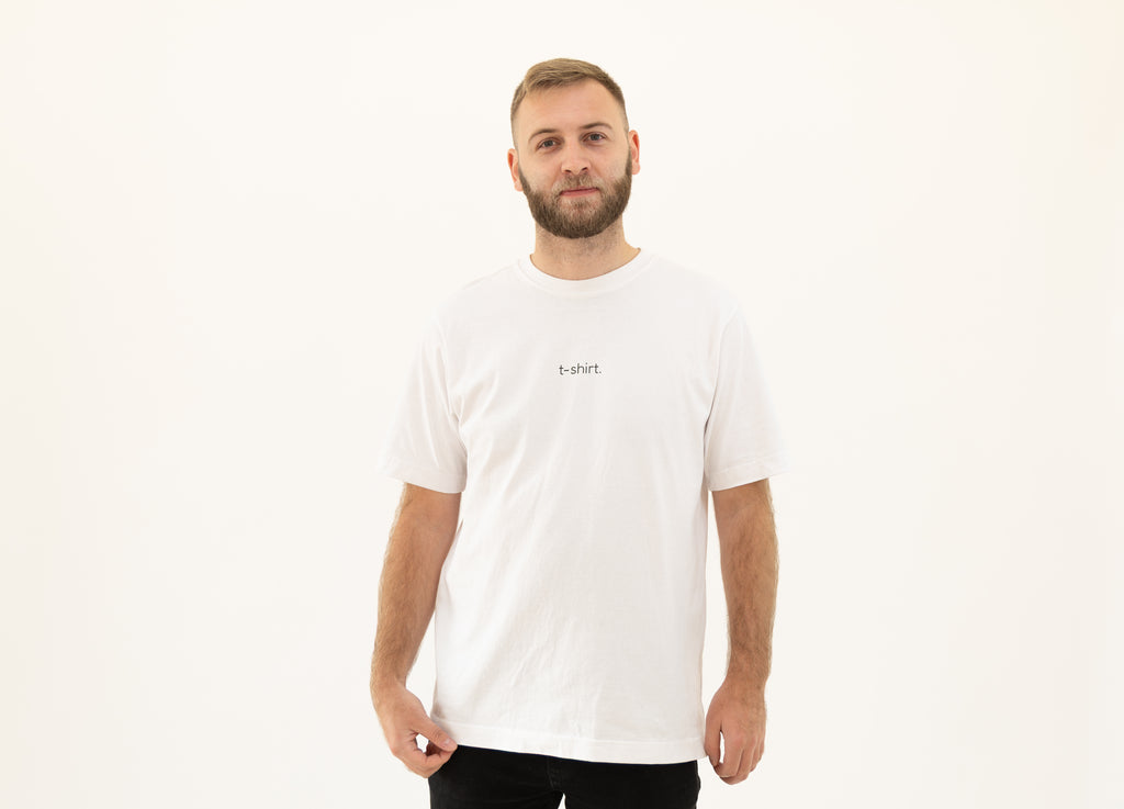 simple. t-shirt. white.