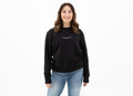 simple. sweatshirt. snug. black.