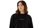 simple. sweatshirt. snug. black.