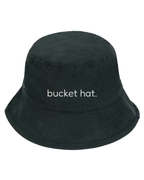 simple. bucket hat. black.