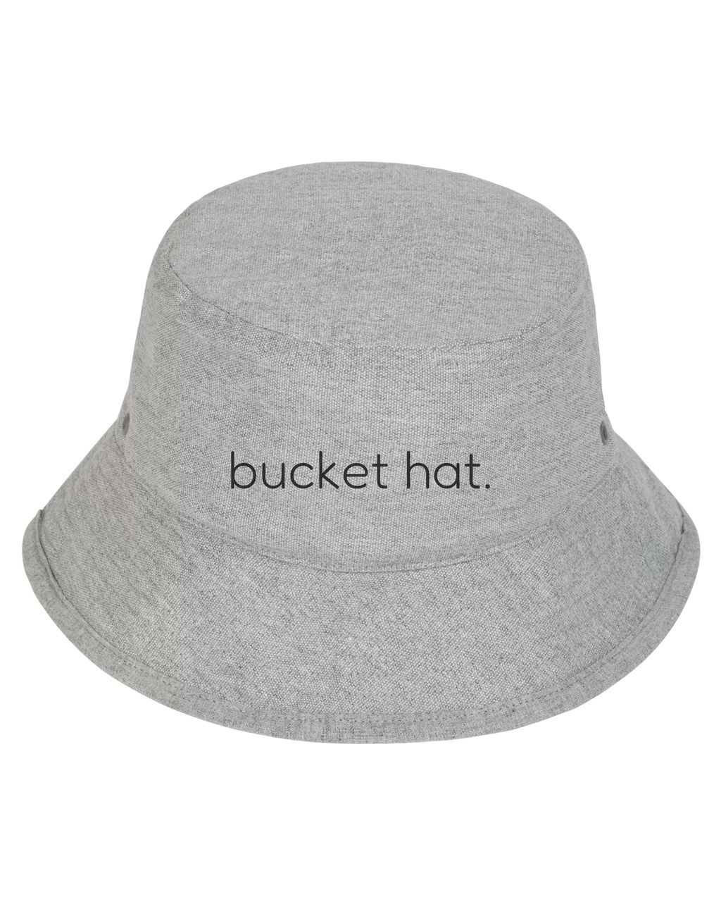 simple. bucket hat. heather-grey.