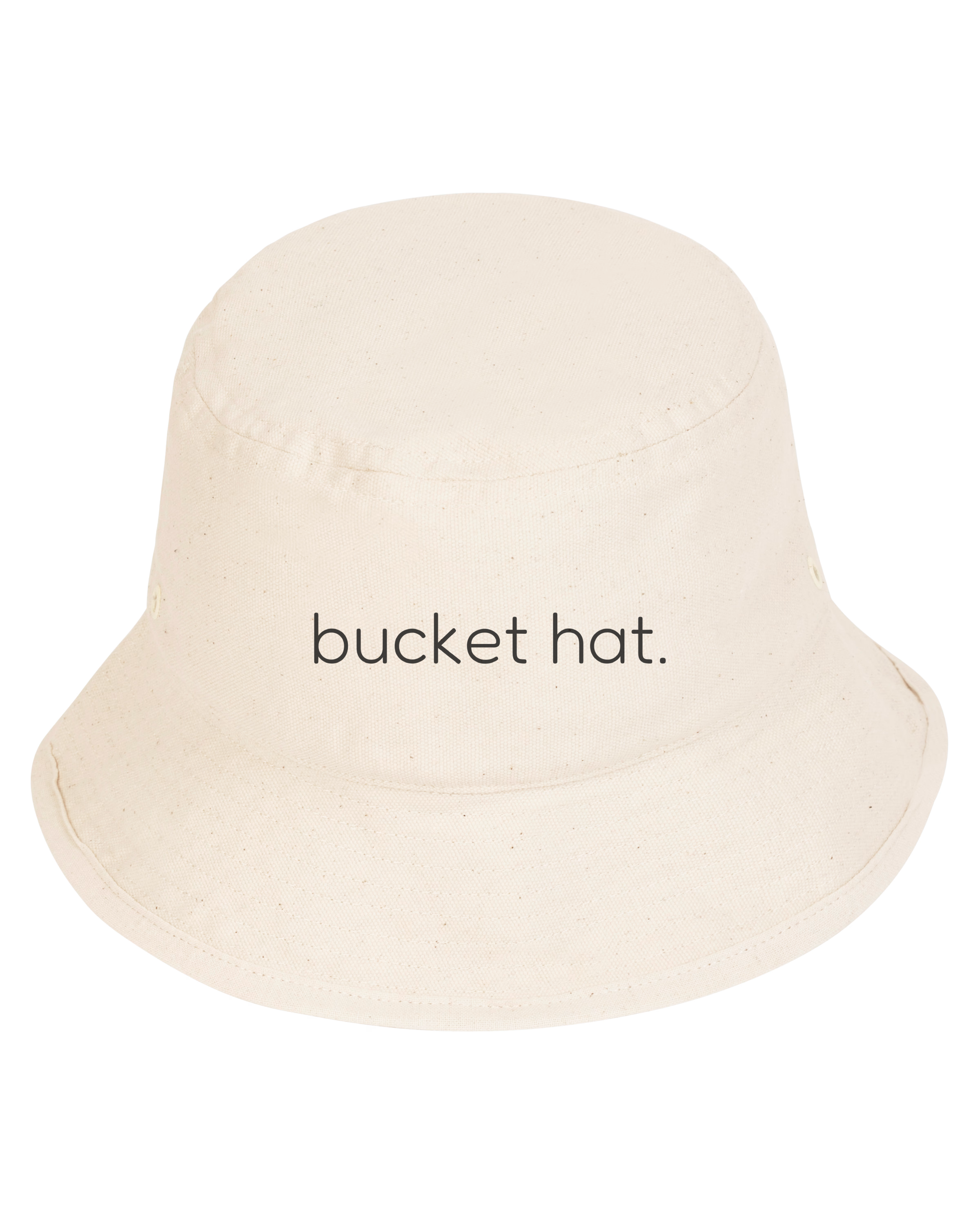 simple. bucket hat. natural-raw.