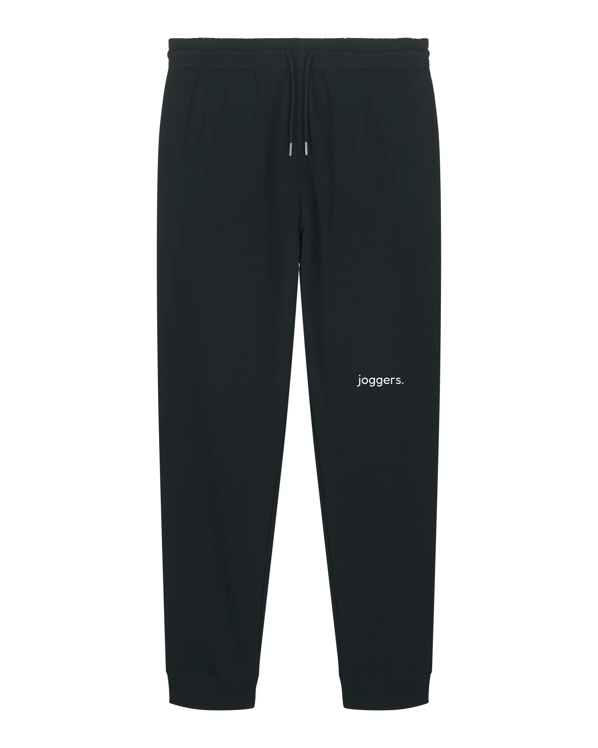 simple. cuffed joggers. black.