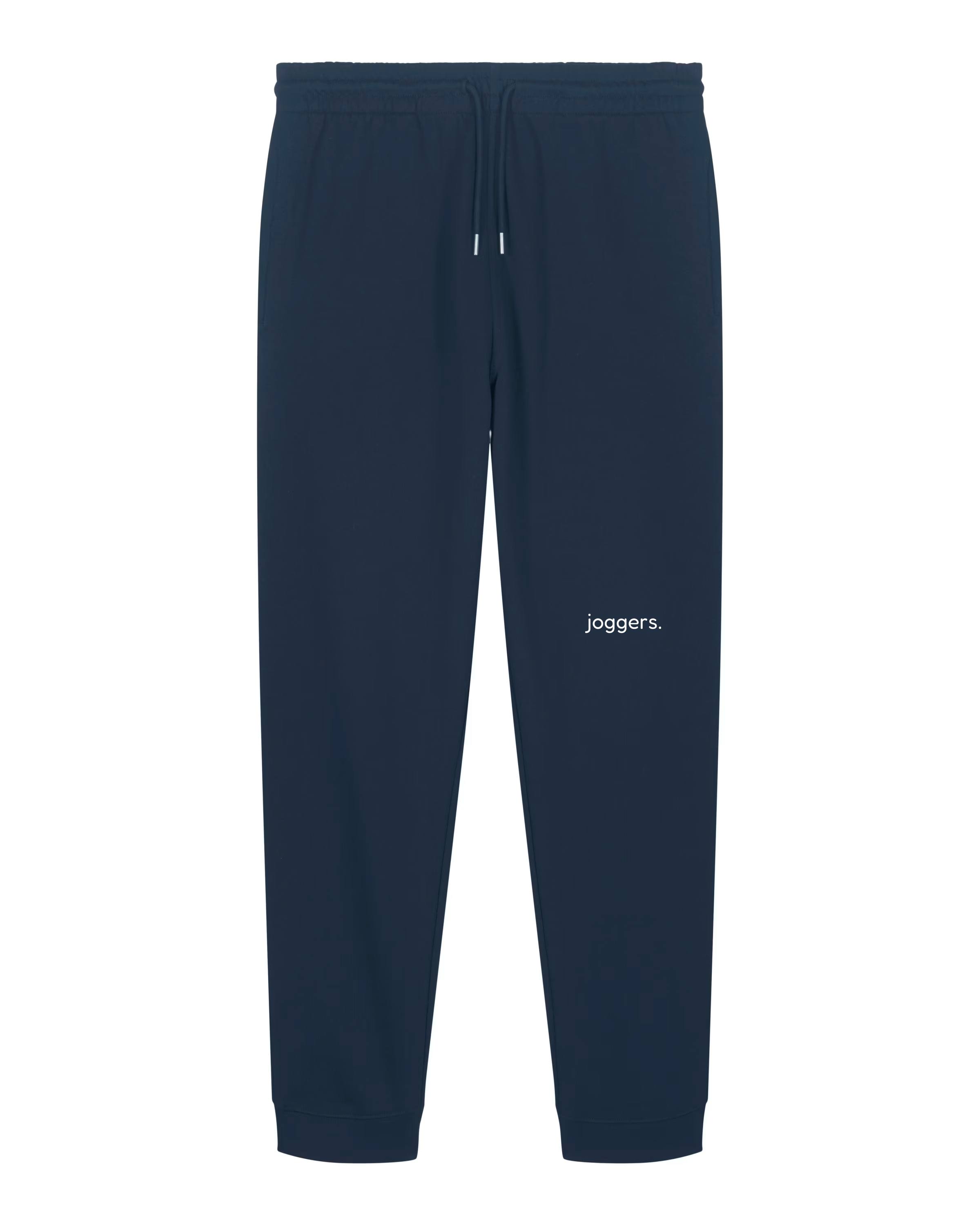 simple. cuffed joggers. french-navy