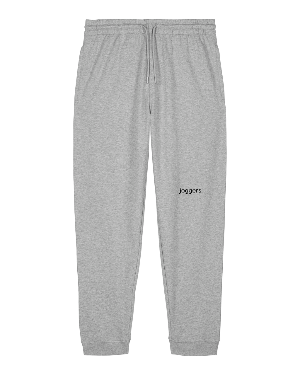 simple. cuffed joggers. heather-grey