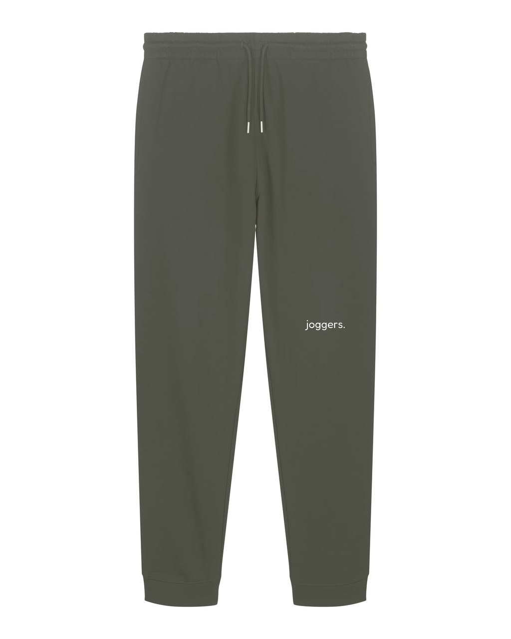 simple. cuffed joggers. khaki