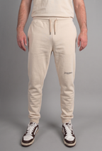 simple. cuffed joggers. natural-raw