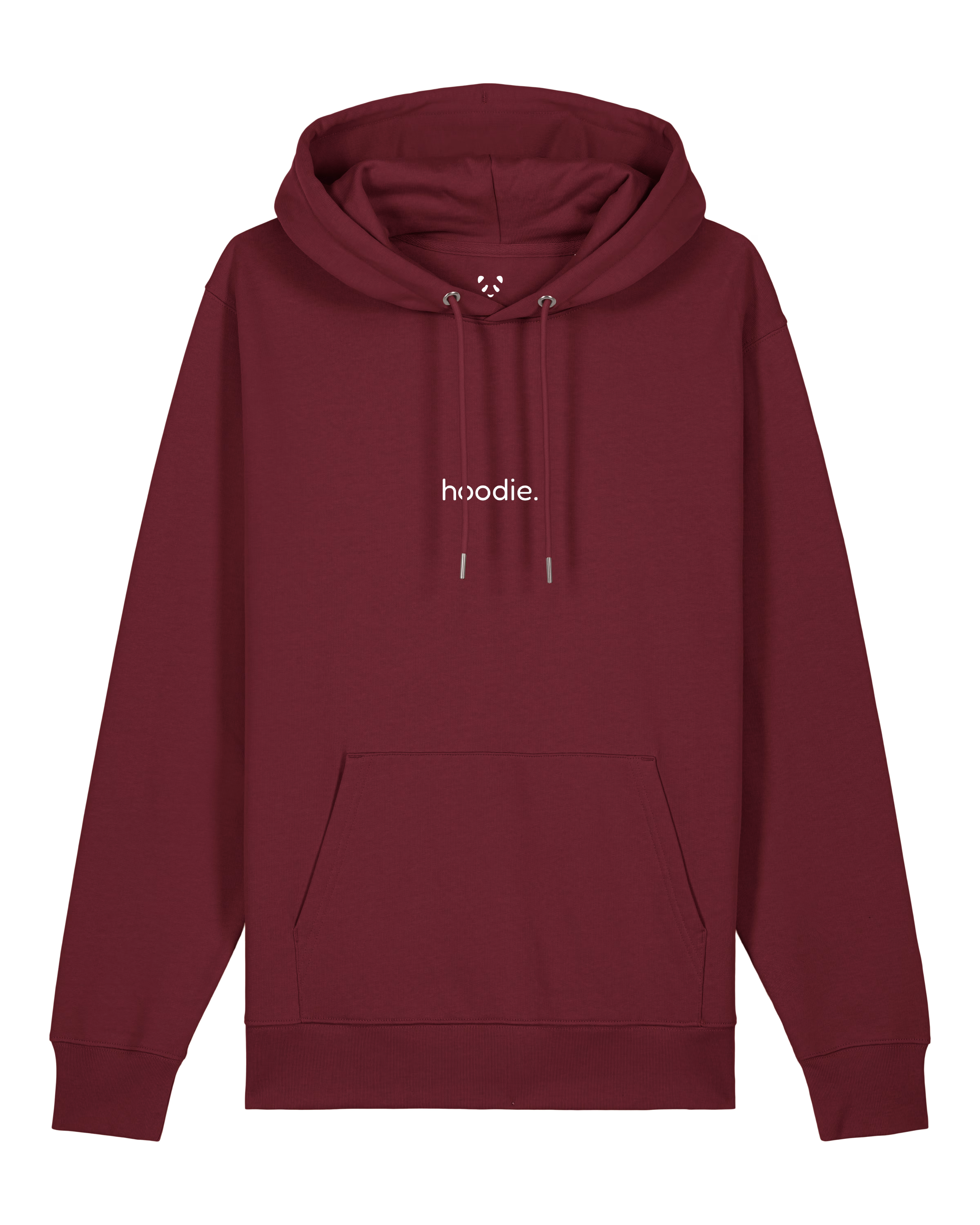 simple. hoodie. burgundy.