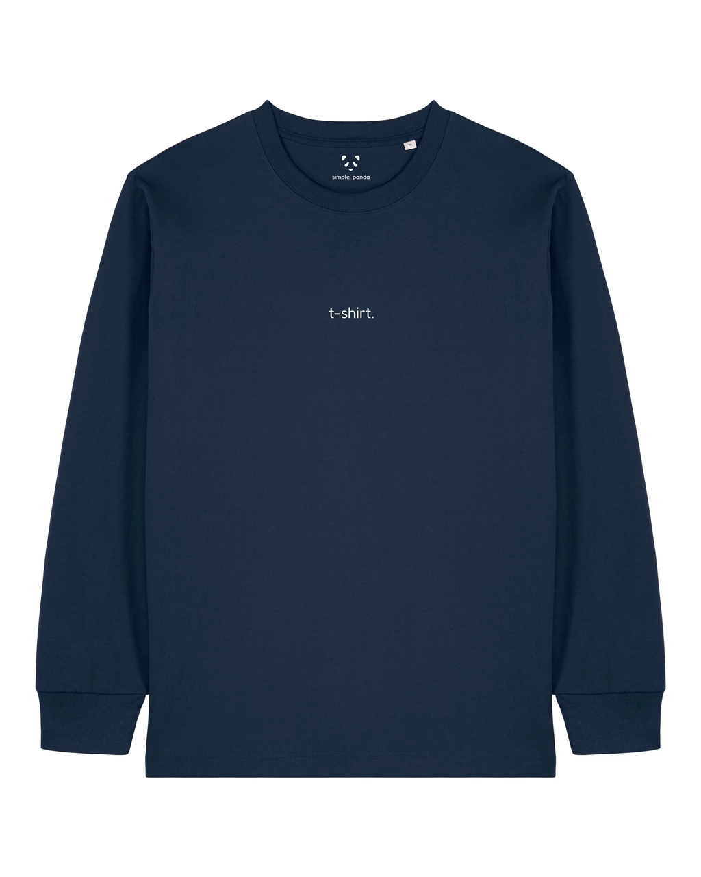 simple. long-sleeved t-shirt. french-navy.