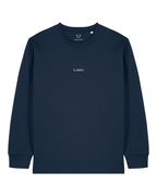 simple. long-sleeved t-shirt. french-navy.