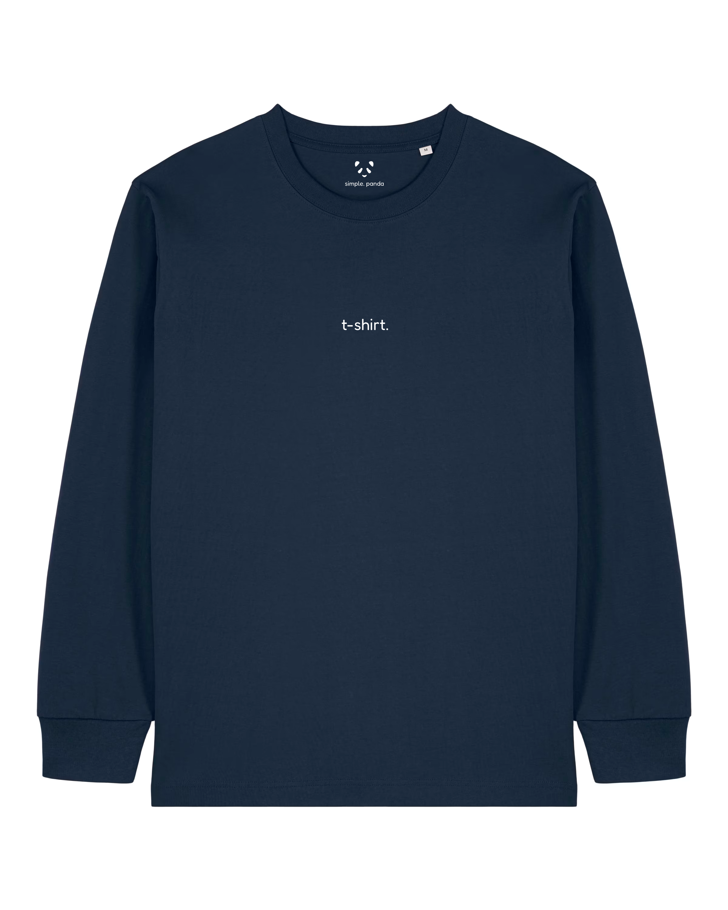 simple. long-sleeved t-shirt. french-navy