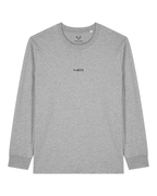 simple. long-sleeved t-shirt. heather-grey.