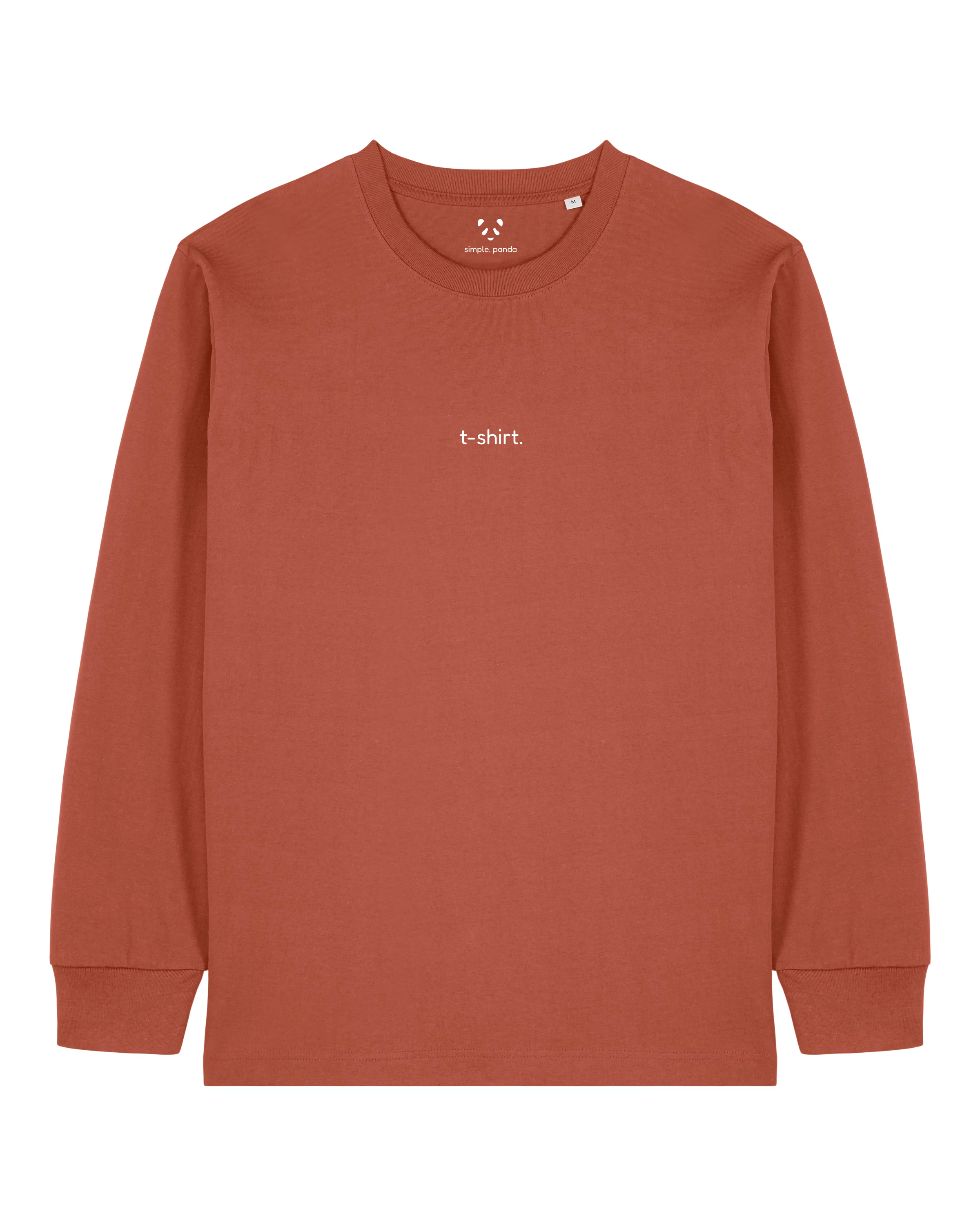 simple. long-sleeved t-shirt. heritage-brown.