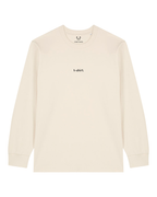 simple. long-sleeved t-shirt. natural-raw.