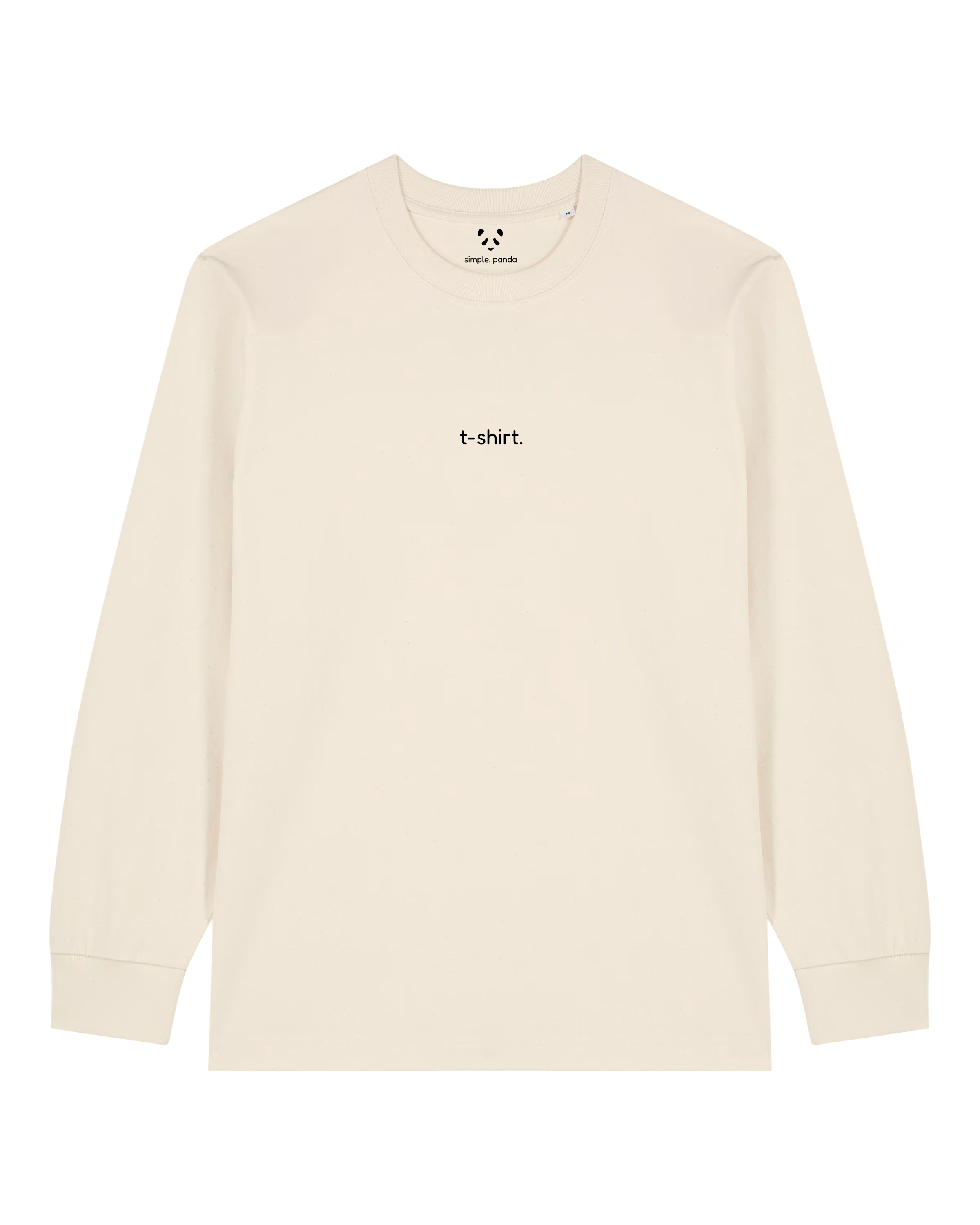 simple. long-sleeved t-shirt. natural-raw