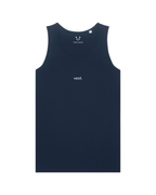 simple. relaxed vest. french-navy.