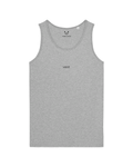 simple. relaxed vest. heather-grey.