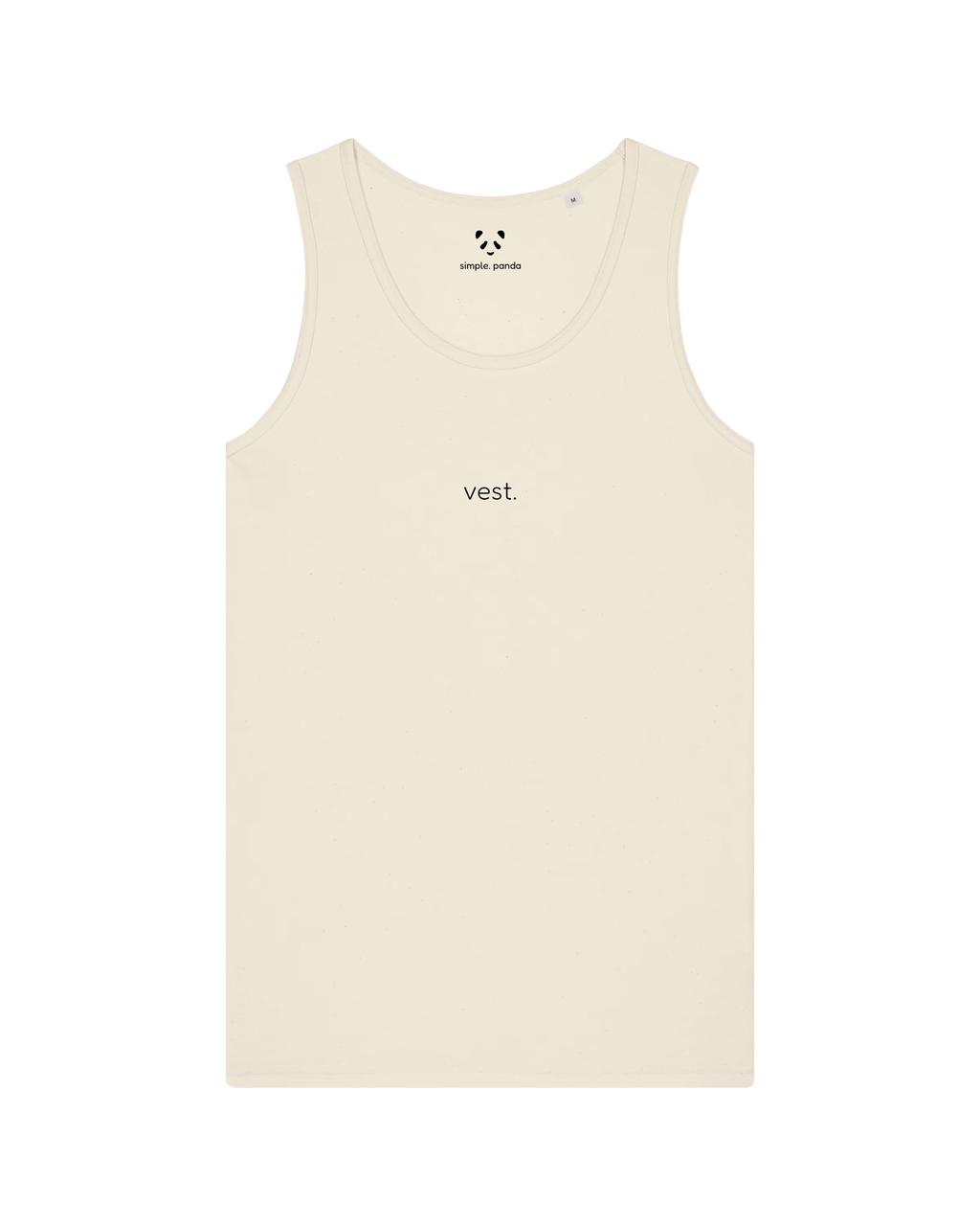 simple. relaxed vest. natural-raw.