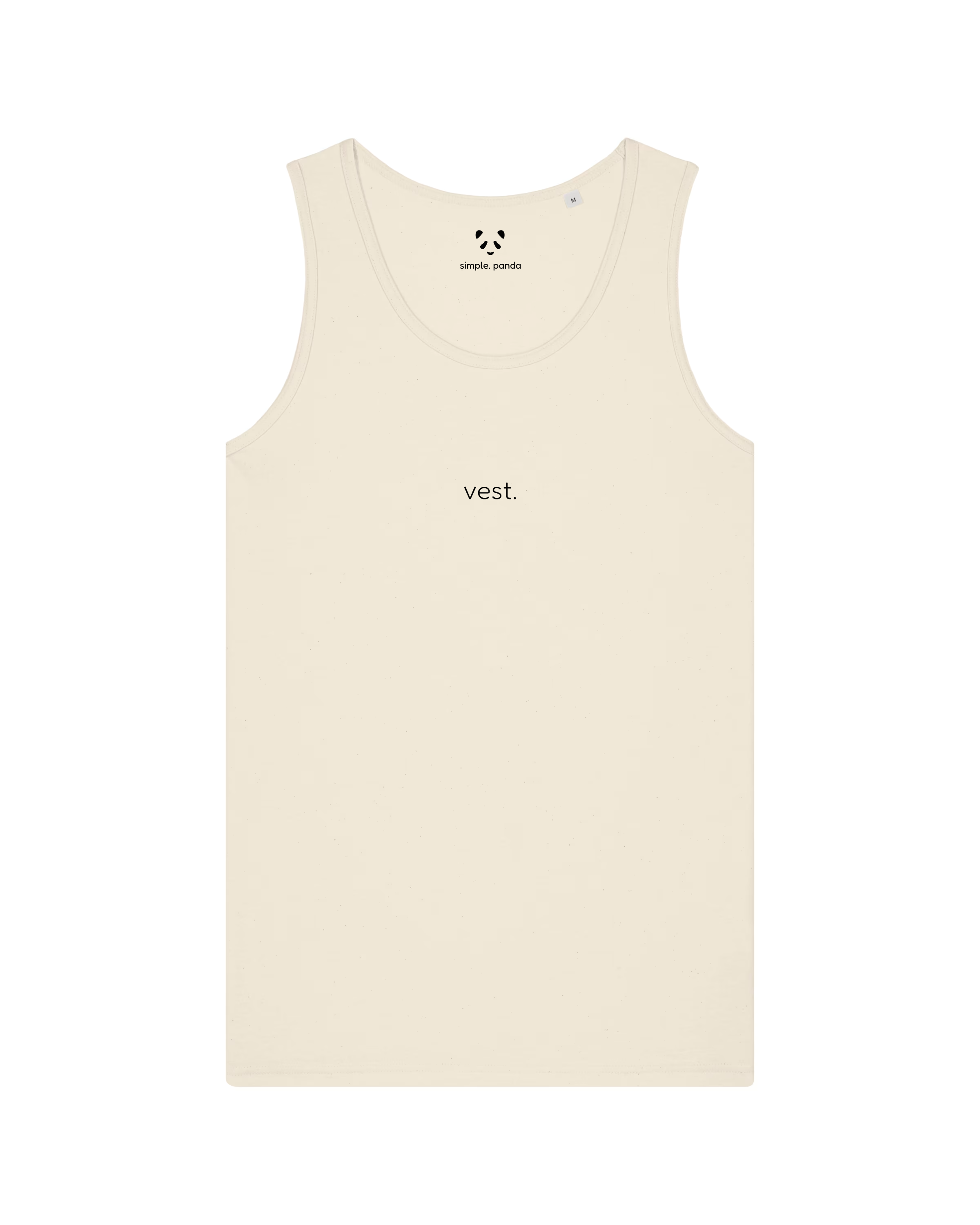 simple. relaxed vest. natural-raw.