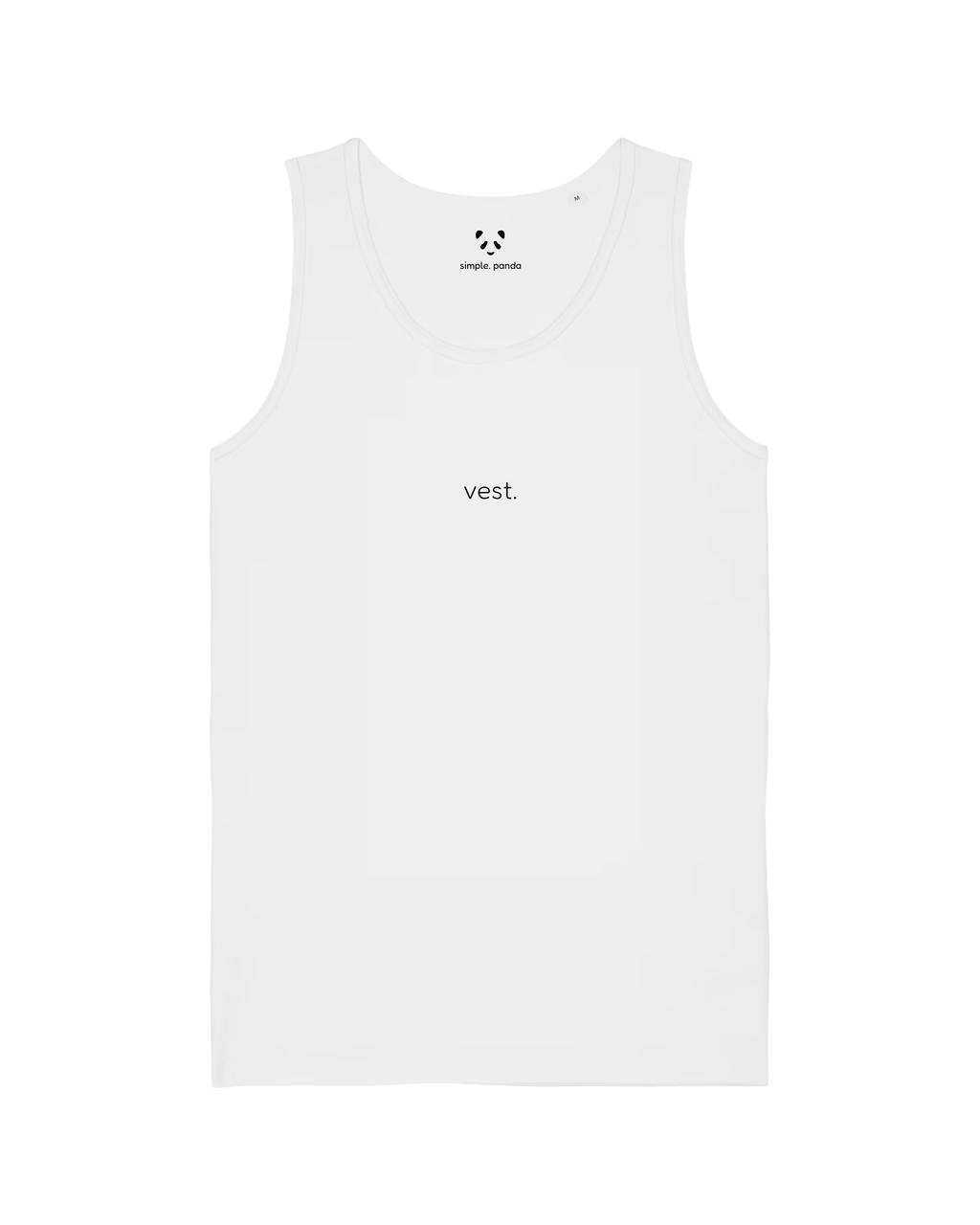 simple. relaxed vest. white.