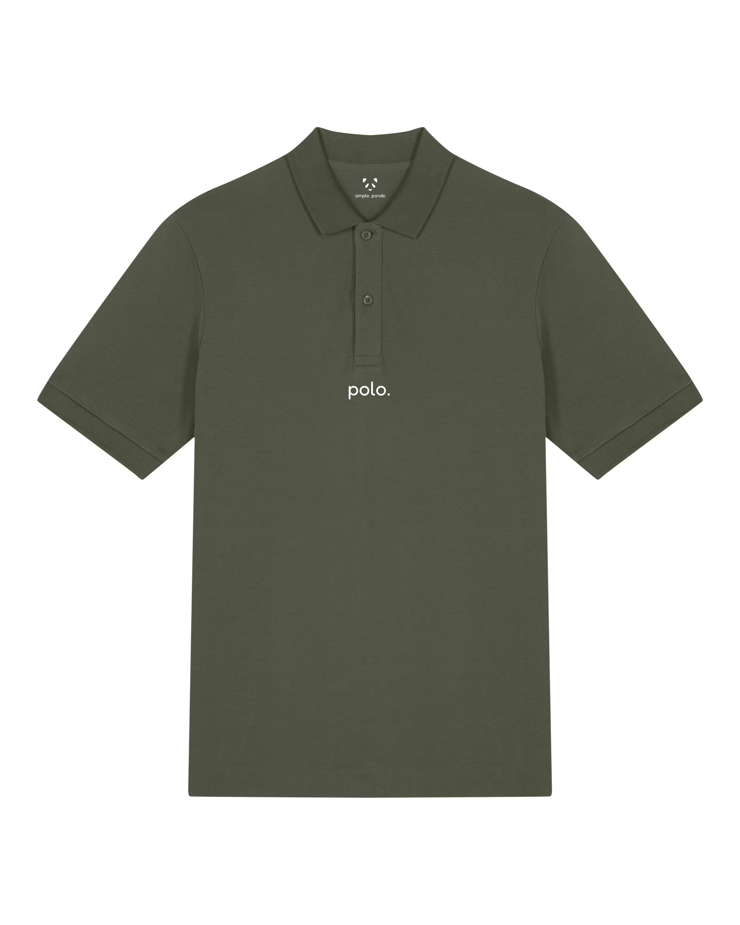 simple. polo. khaki.
