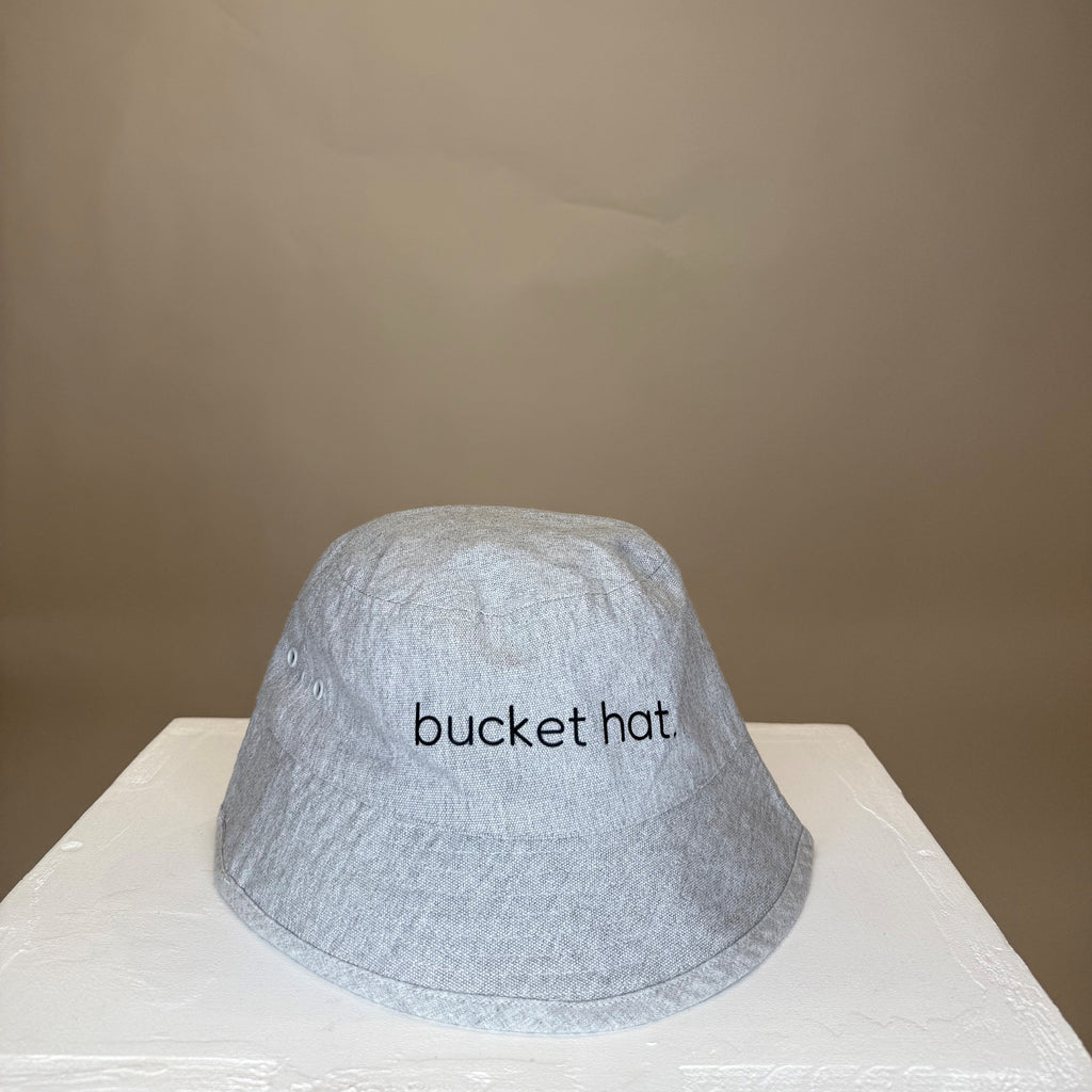 simple. bucket hat. heather-grey.