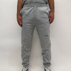 simple. cuffed joggers. heather-grey.