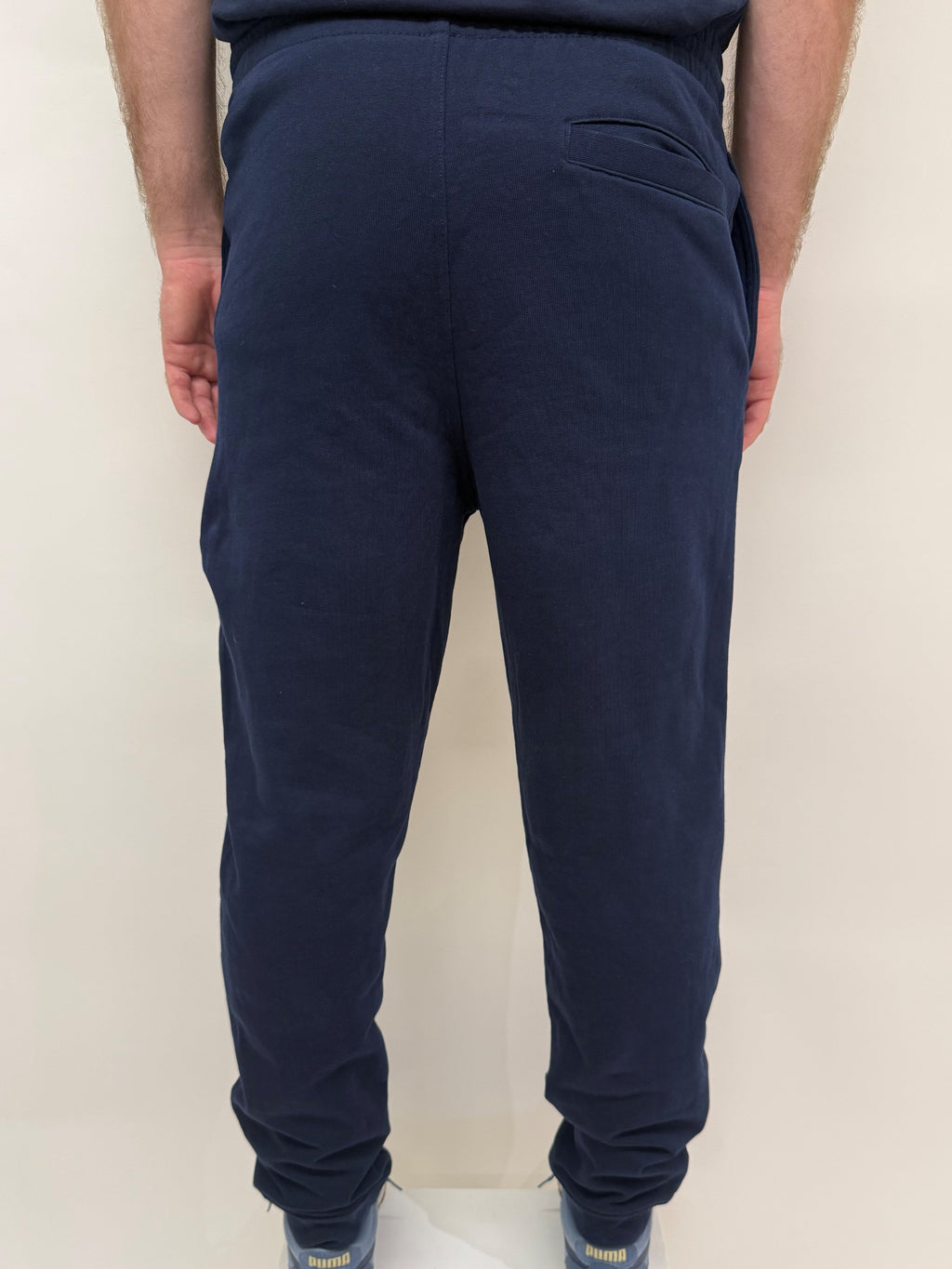 simple. cuffed joggers. french-navy.