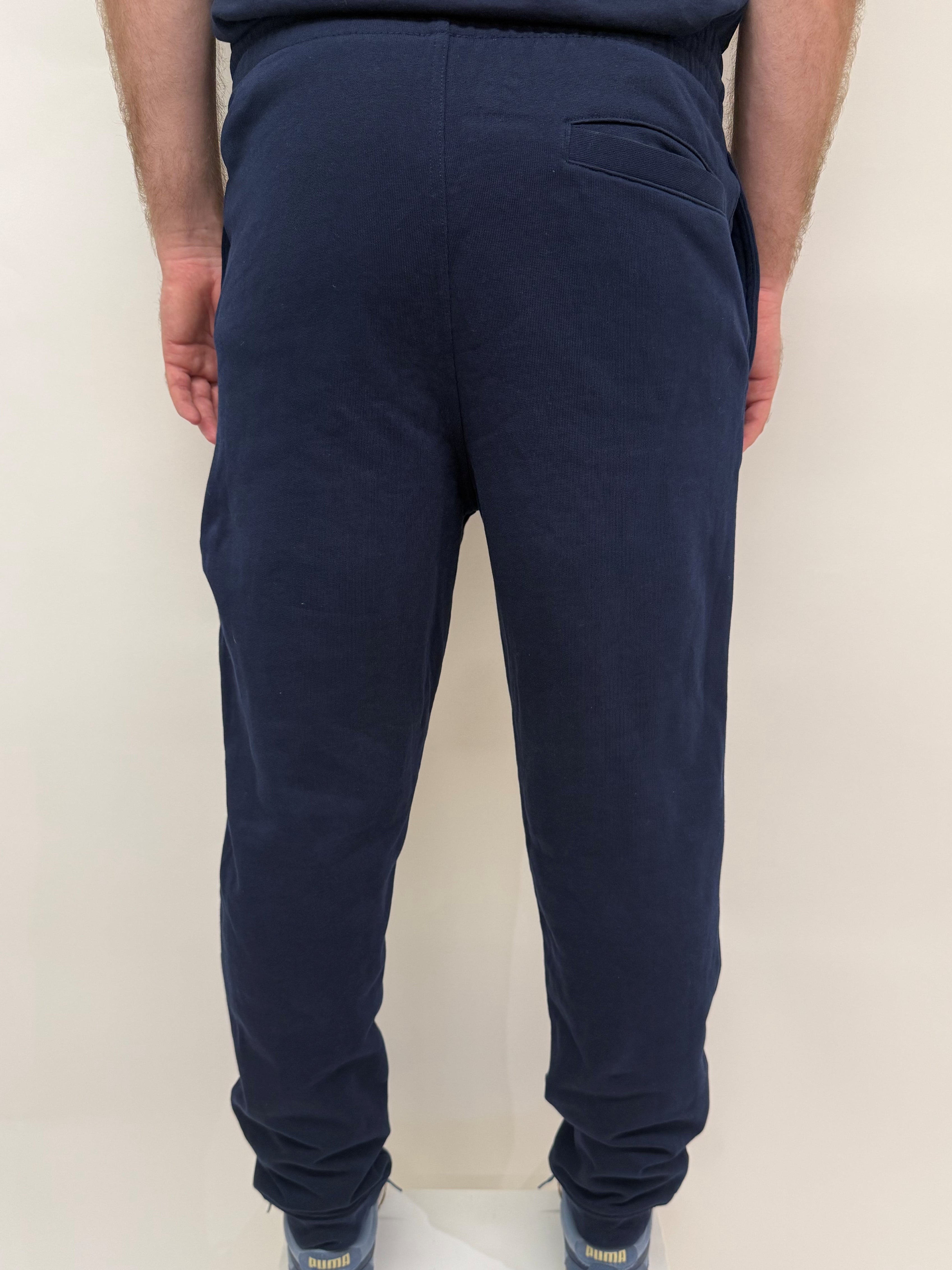 simple. cuffed joggers. french-navy.