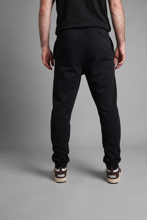 simple. cuffed joggers. black
