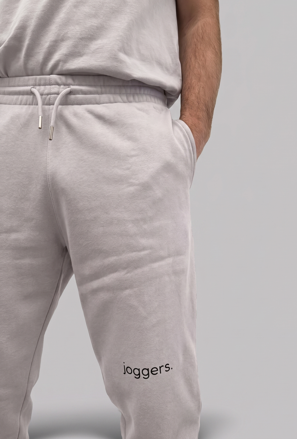 simple. cuffed joggers. cool-heather-grey