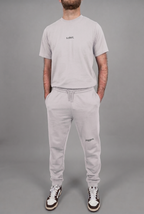 simple. cuffed joggers. cool-heather-grey