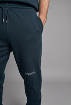 simple. cuffed joggers. french-navy