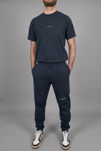 simple. cuffed joggers. french-navy