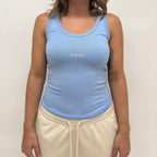 simple. fitted vest. blue-soul.