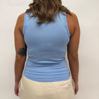 simple. fitted vest. blue-soul.