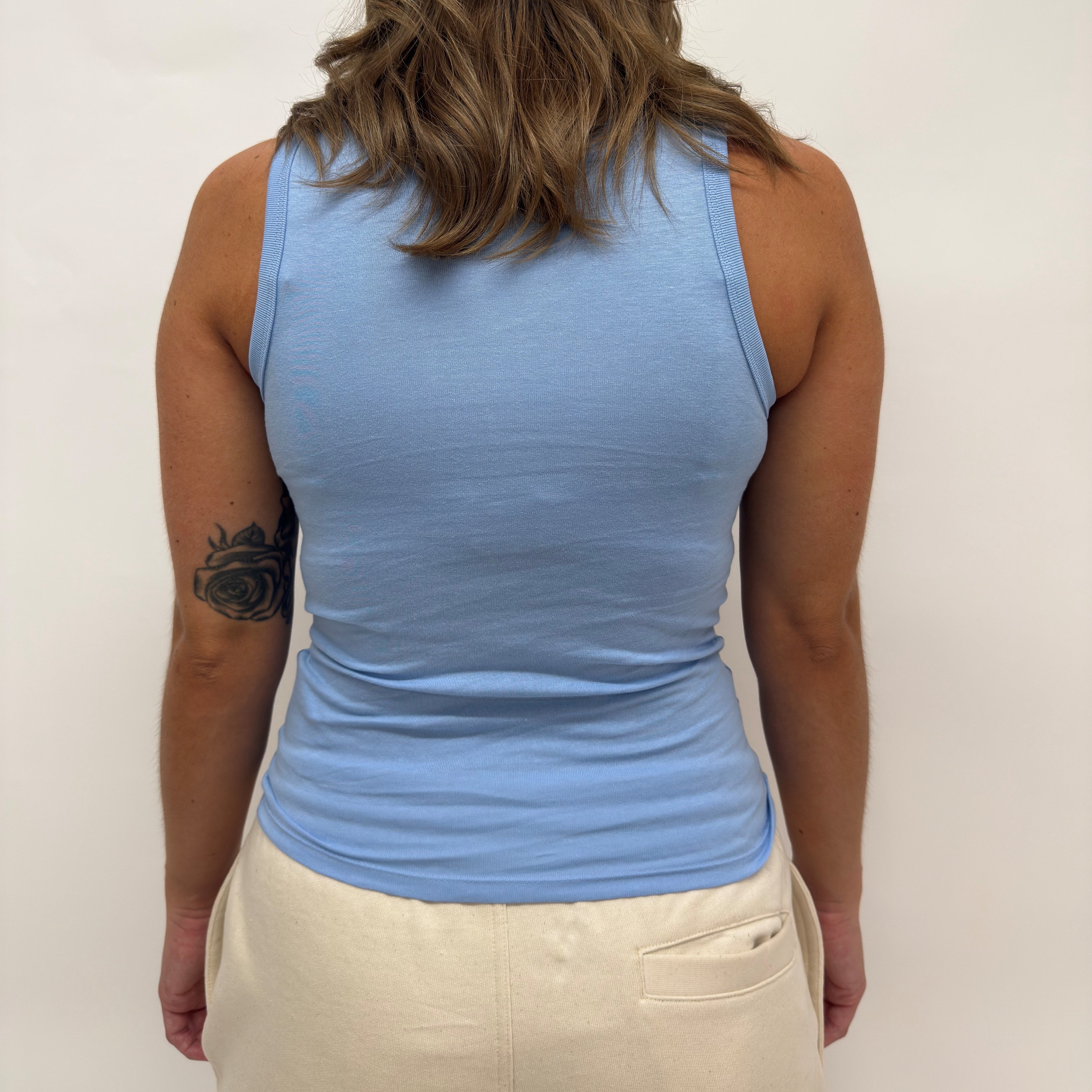 simple. fitted vest. blue-soul.