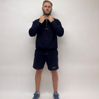 simple. heavy 1/4 zip. french-navy.