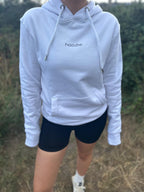 simple. hoodie. waffle. white.