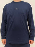 simple. long-sleeved t-shirt. french-navy.