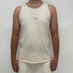simple. relaxed vest. natural-raw.