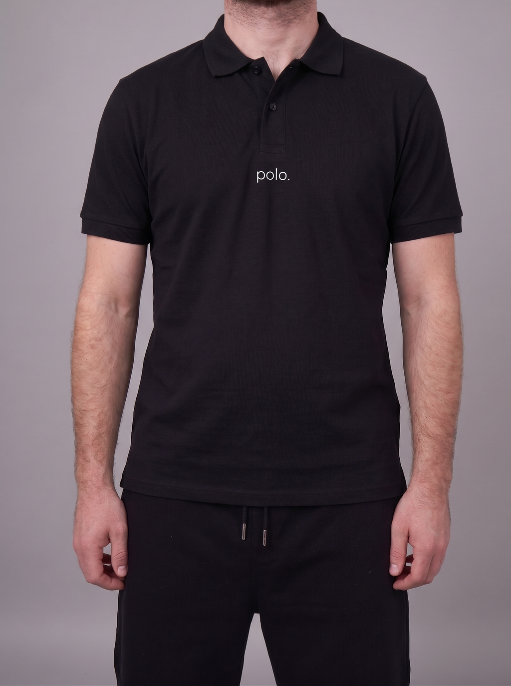 simple. polo. black