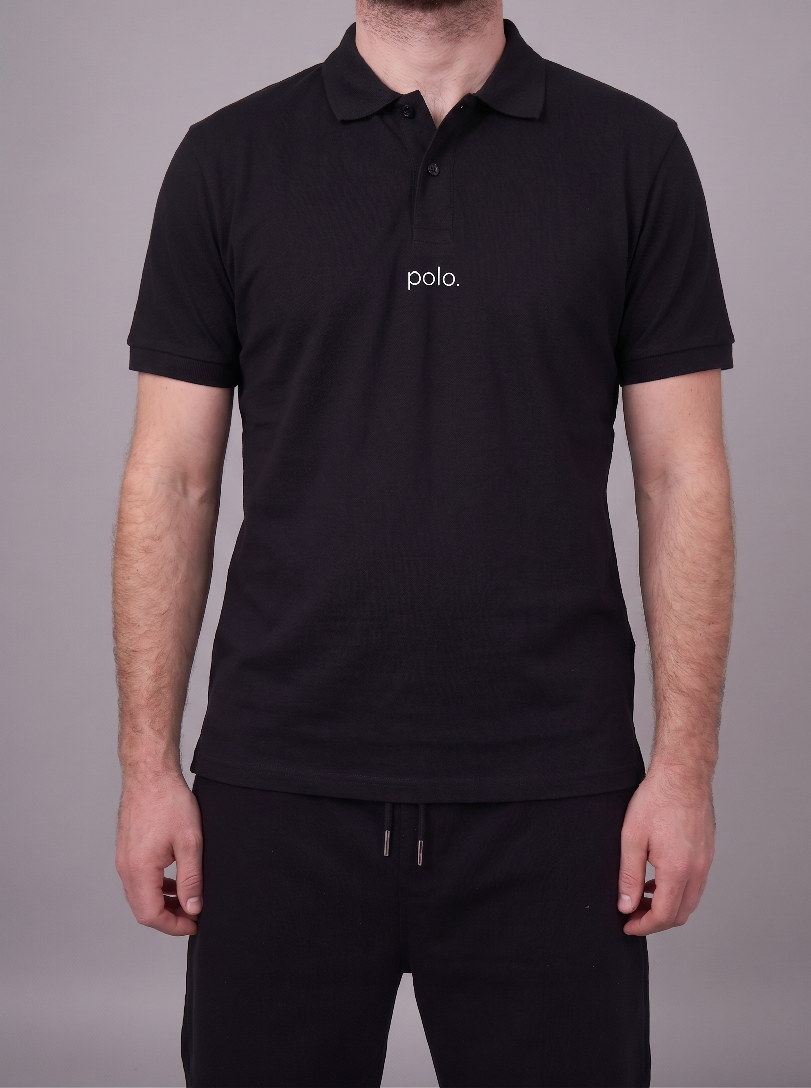 simple. polo. black