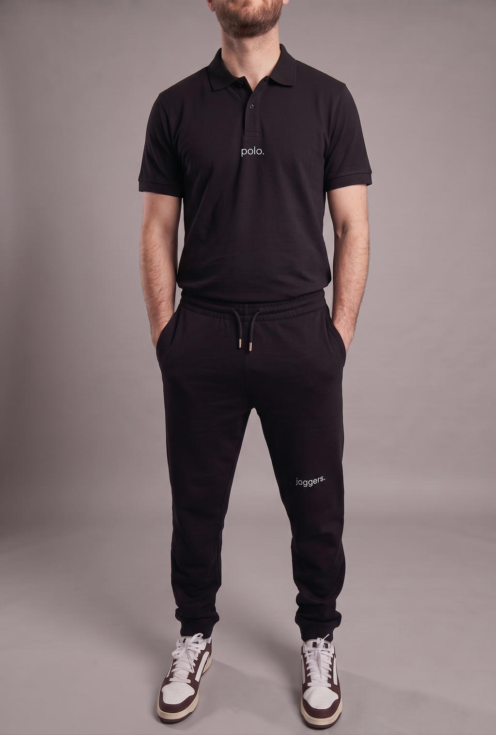 simple. polo. black