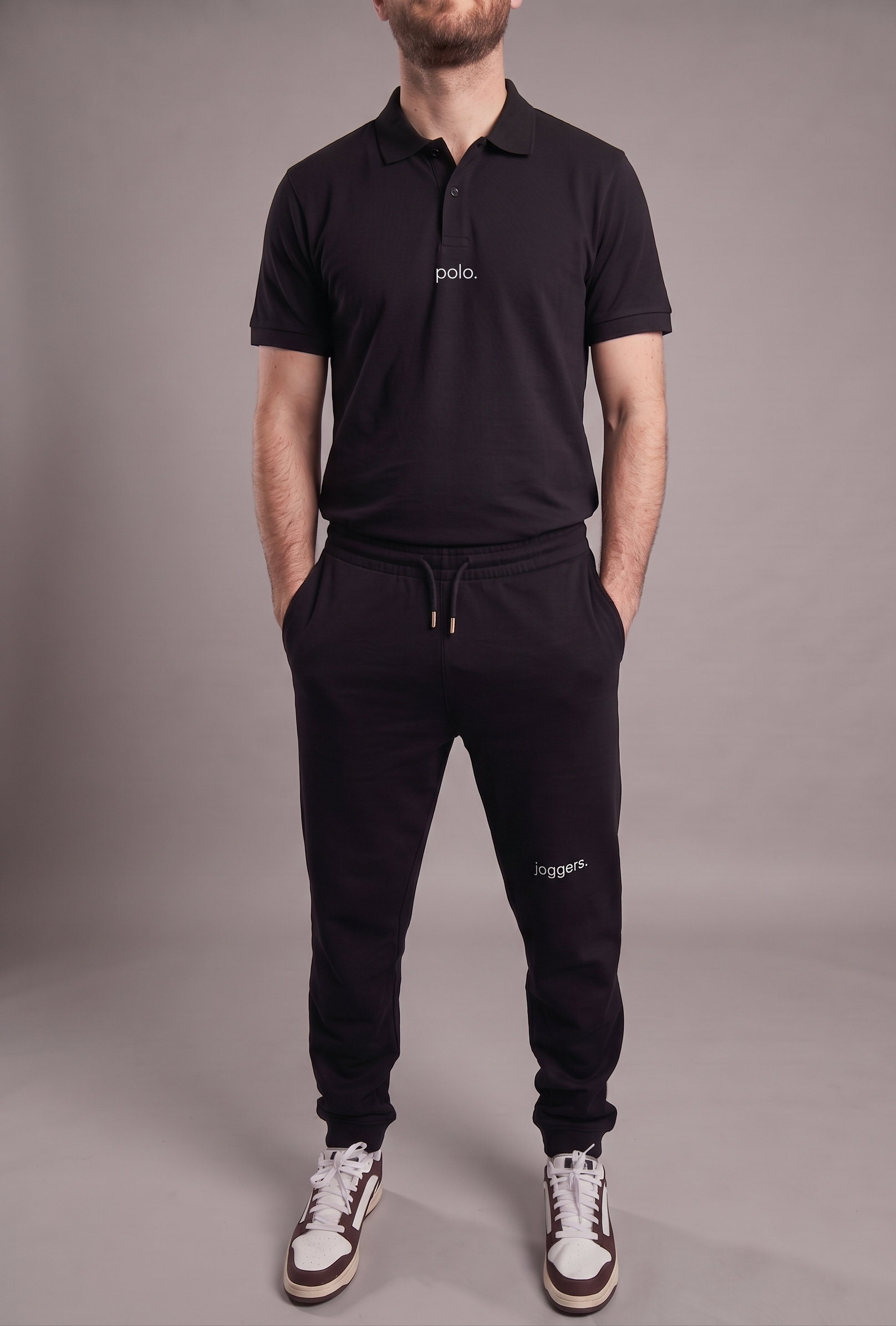 simple. polo. black