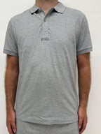 simple. polo. heather-grey.